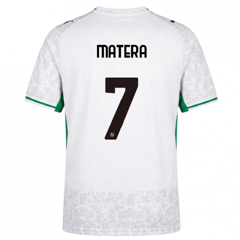 DanxenメンズLorenzo Matera#7ホワイト ブラック グリーンアウェイシャツ2026/27ジャージーユニフォーム