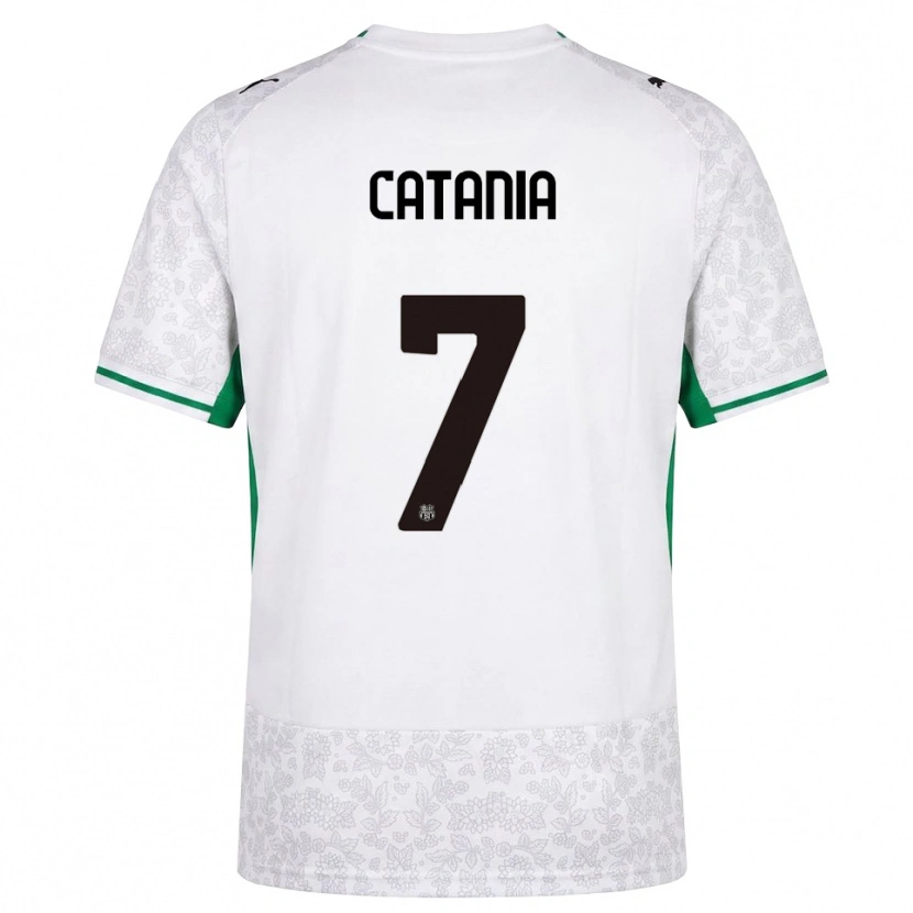 DanxenメンズNicolò Catania#7ホワイト ブラック グリーンアウェイシャツ2026/27ジャージーユニフォーム