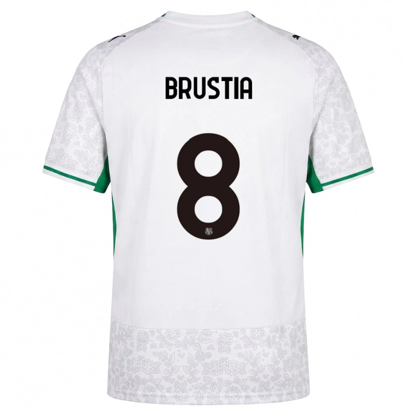 DanxenメンズMartina Brustia#8ホワイト ブラック グリーンアウェイシャツ2026/27ジャージーユニフォーム