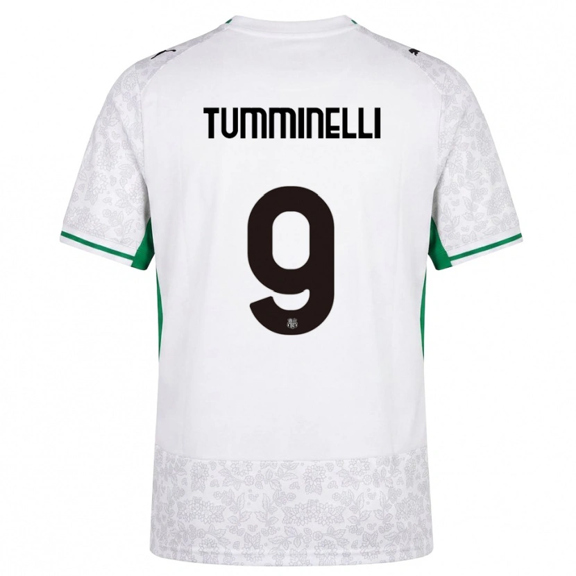 DanxenメンズDaniel Tumminelli#9ホワイト ブラック グリーンアウェイシャツ2026/27ジャージーユニフォーム