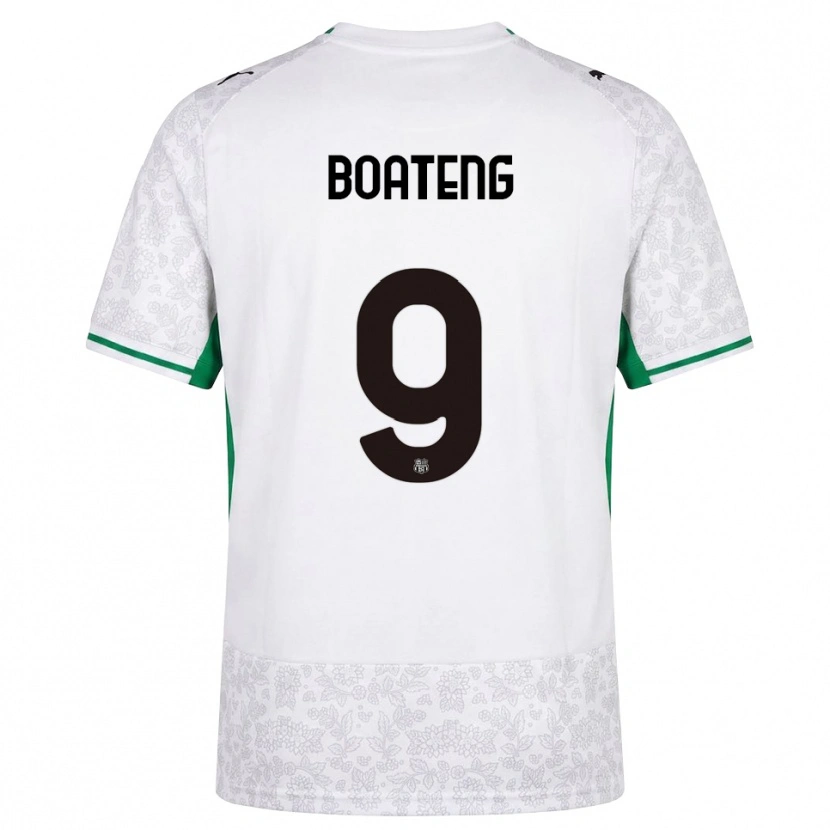 DanxenメンズOwen Boateng#9ホワイト ブラック グリーンアウェイシャツ2026/27ジャージーユニフォーム