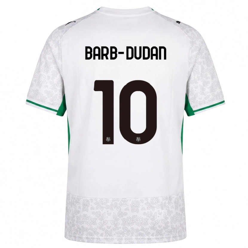 DanxenメンズMarco Barb-Dudan#10ホワイト ブラック グリーンアウェイシャツ2026/27ジャージーユニフォーム