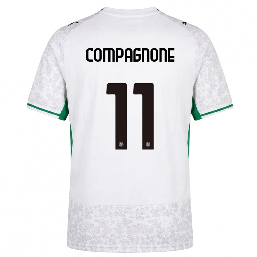 DanxenメンズPasquale Compagnone#11ホワイト ブラック グリーンアウェイシャツ2026/27ジャージーユニフォーム