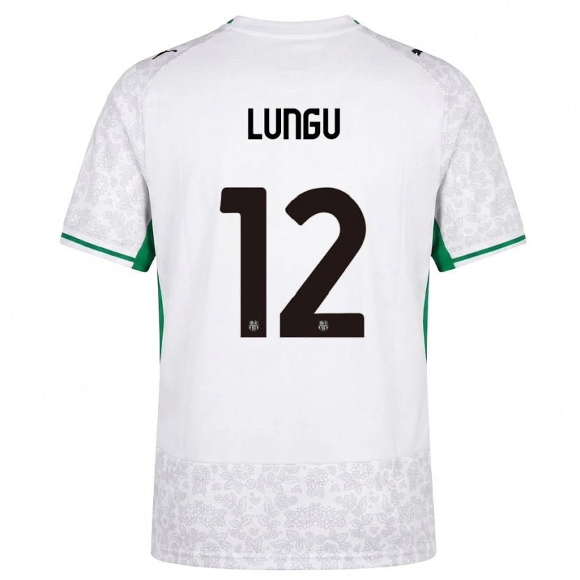 DanxenメンズLuca Lungu#12ホワイト ブラック グリーンアウェイシャツ2026/27ジャージーユニフォーム