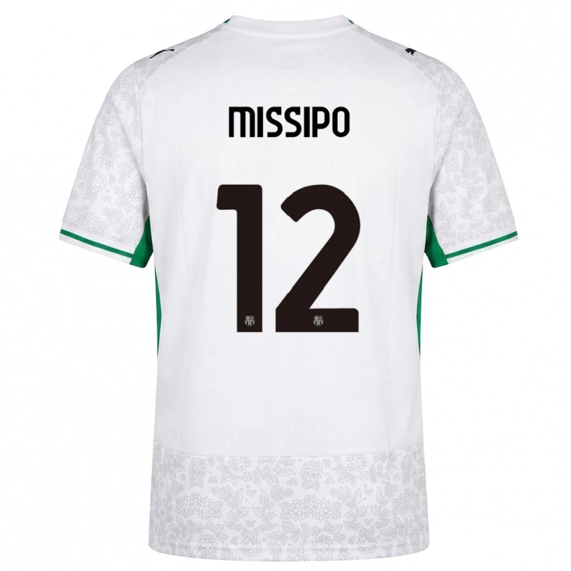 DanxenメンズKassandra Missipo#12ホワイト ブラック グリーンアウェイシャツ2026/27ジャージーユニフォーム