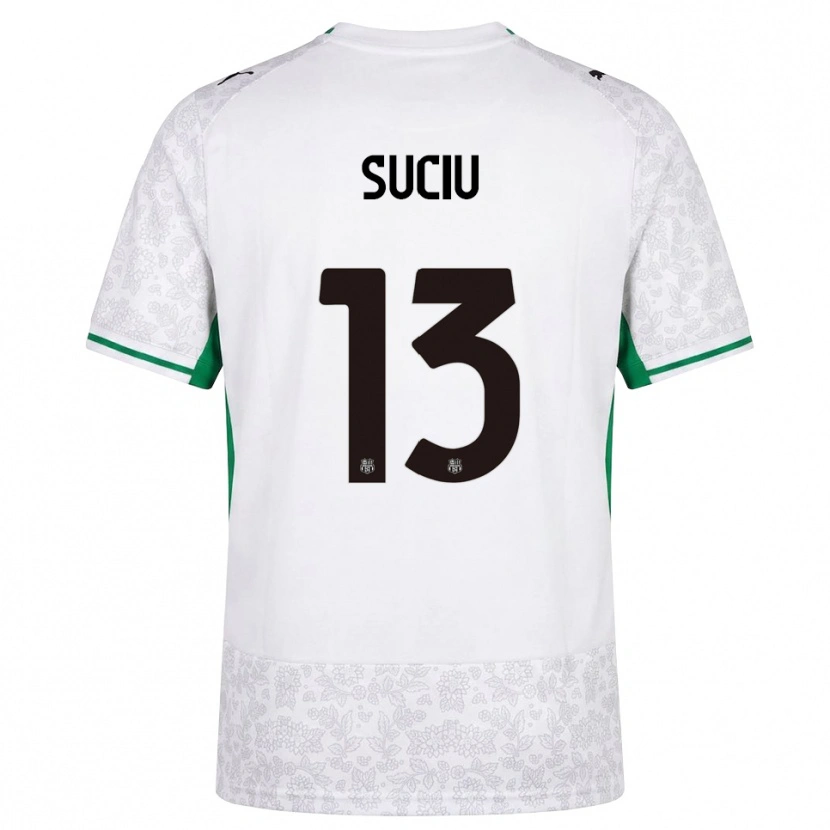 DanxenメンズTudor Suciu#13ホワイト ブラック グリーンアウェイシャツ2026/27ジャージーユニフォーム