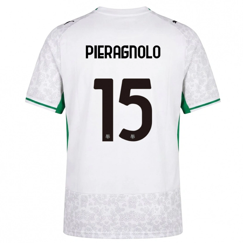 DanxenメンズEdoardo Pieragnolo#15ホワイト ブラック グリーンアウェイシャツ2026/27ジャージーユニフォーム