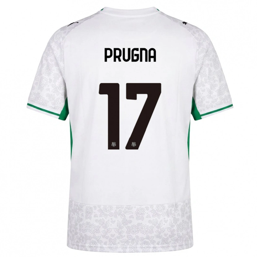 DanxenメンズCecilia Prugna#17ホワイト ブラック グリーンアウェイシャツ2026/27ジャージーユニフォーム