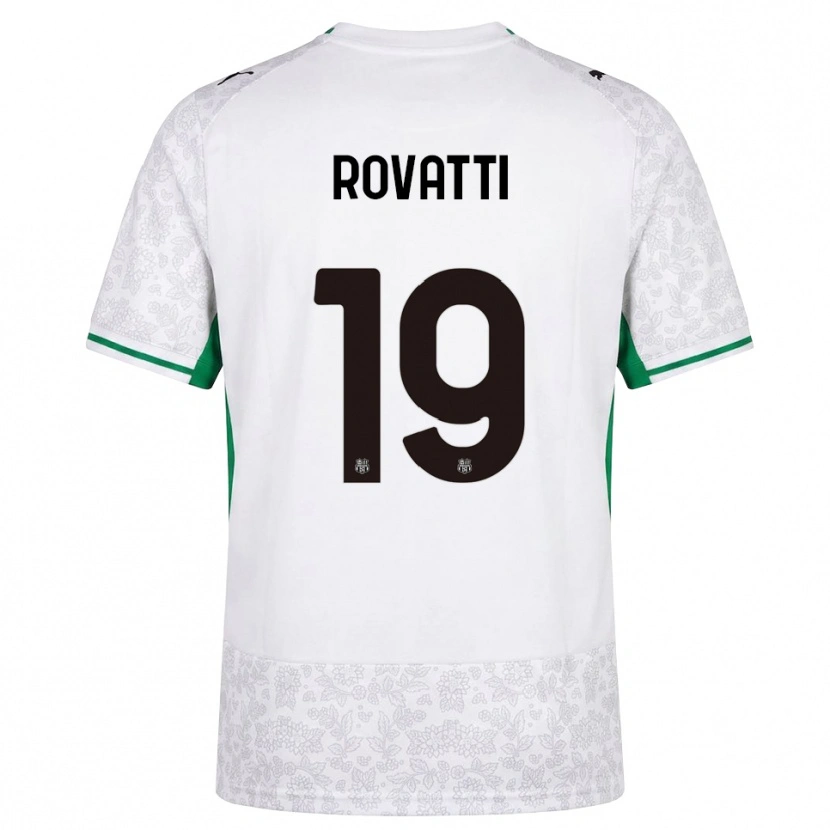 DanxenメンズMatteo Rovatti#19ホワイト ブラック グリーンアウェイシャツ2026/27ジャージーユニフォーム