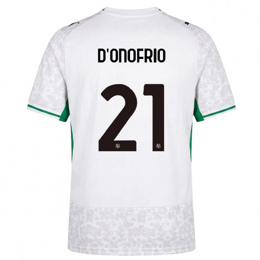DanxenメンズKarol D'onofrio#21ホワイト ブラック グリーンアウェイシャツ2026/27ジャージーユニフォーム