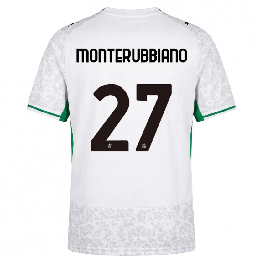 DanxenメンズValeria Monterubbiano#27ホワイト ブラック グリーンアウェイシャツ2026/27ジャージーユニフォーム