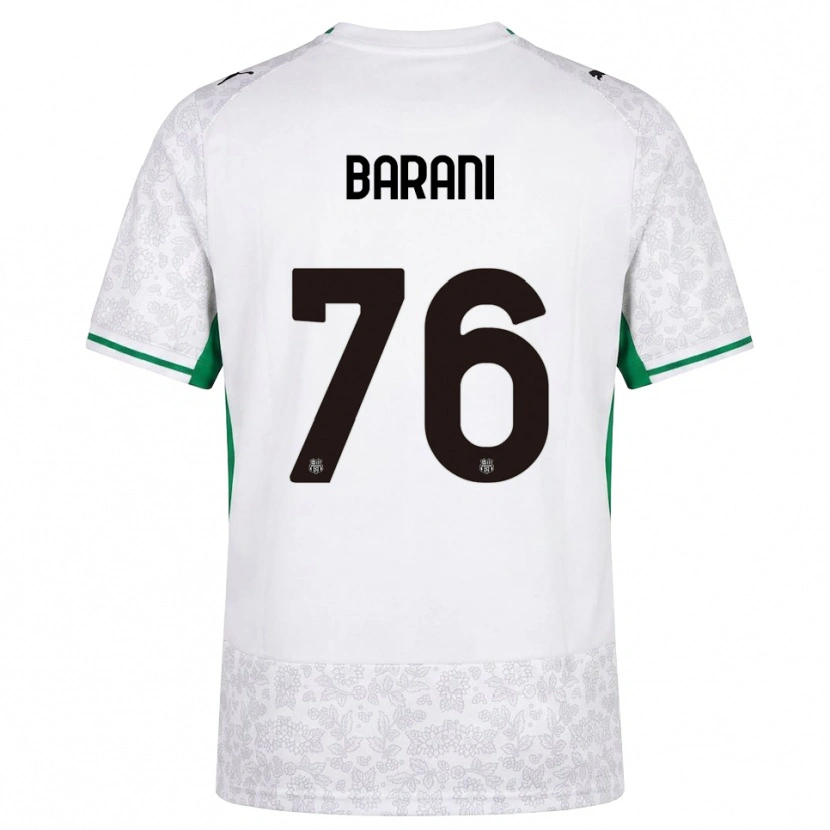 DanxenメンズLuca Barani#76ホワイト ブラック グリーンアウェイシャツ2026/27ジャージーユニフォーム