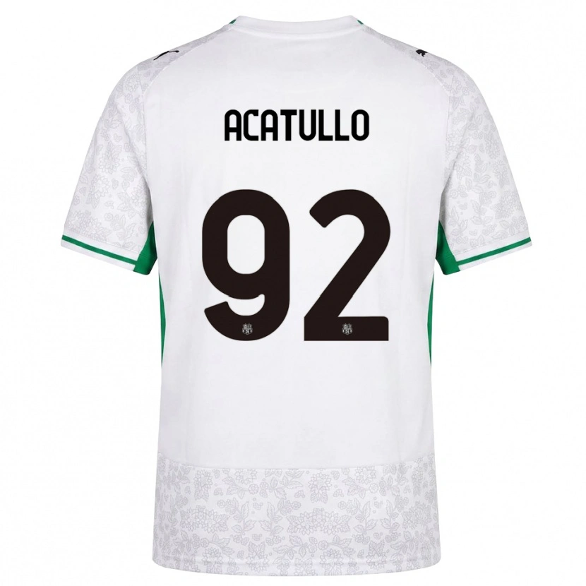 DanxenメンズCristian Acatullo#92ホワイト ブラック グリーンアウェイシャツ2026/27ジャージーユニフォーム