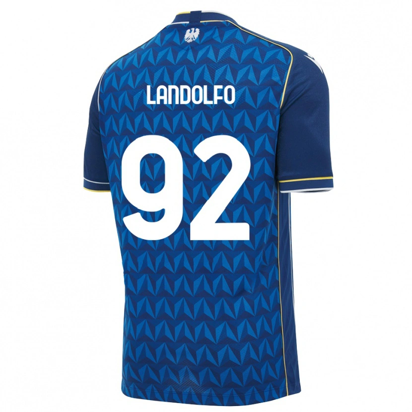 DanxenメンズTommaso Landolfo#92ロイヤルブルー ホワイト ブルーアウェイシャツ2026/27ジャージーユニフォーム