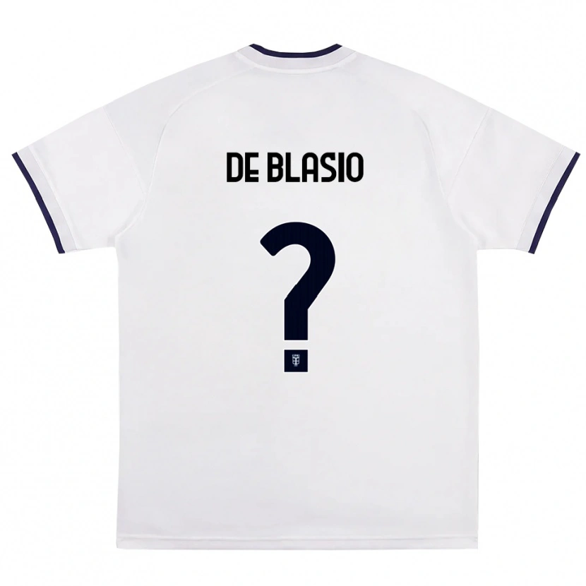 DanxenメンズFrancesco De Blasio#0ホワイト レッド ロイヤルブルーアウェイシャツ2026/27ジャージーユニフォーム