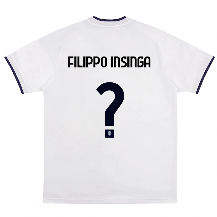 DanxenメンズSamuele Filippo Insinga#0ホワイト レッド ロイヤルブルーアウェイシャツ2026/27ジャージーユニフォーム