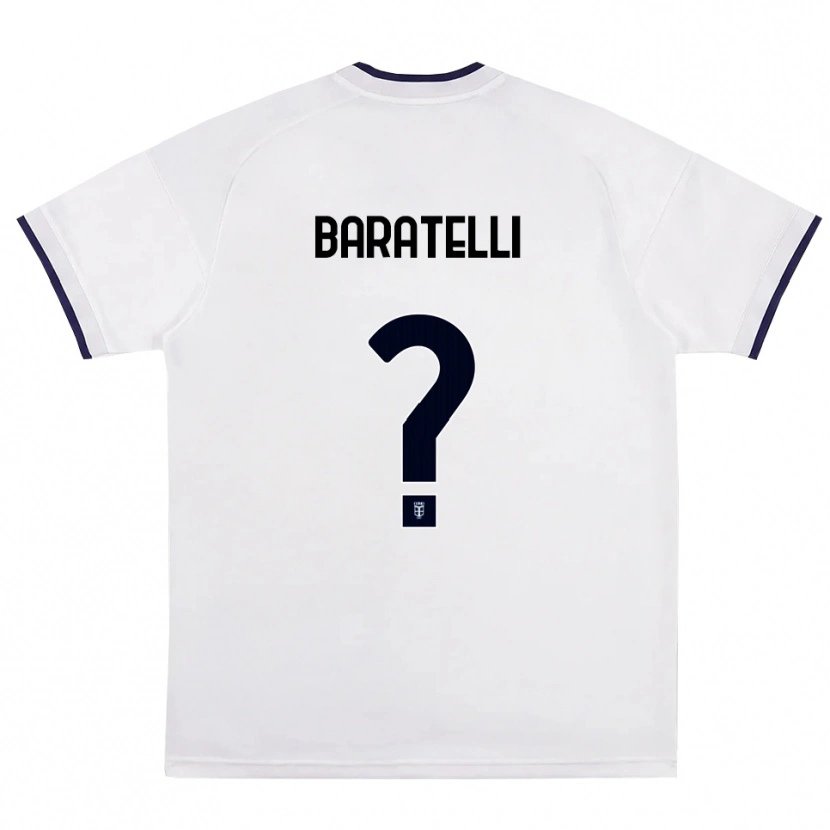 DanxenメンズMattia Baratelli#0ホワイト レッド ロイヤルブルーアウェイシャツ2026/27ジャージーユニフォーム
