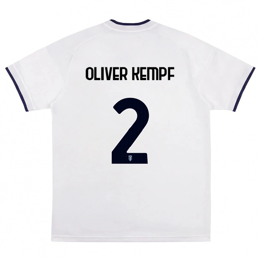 Danxenメンズマルク＝オリヴァー・ケンプフ#2ホワイト レッド ロイヤルブルーアウェイシャツ2026/27ジャージーユニフォーム