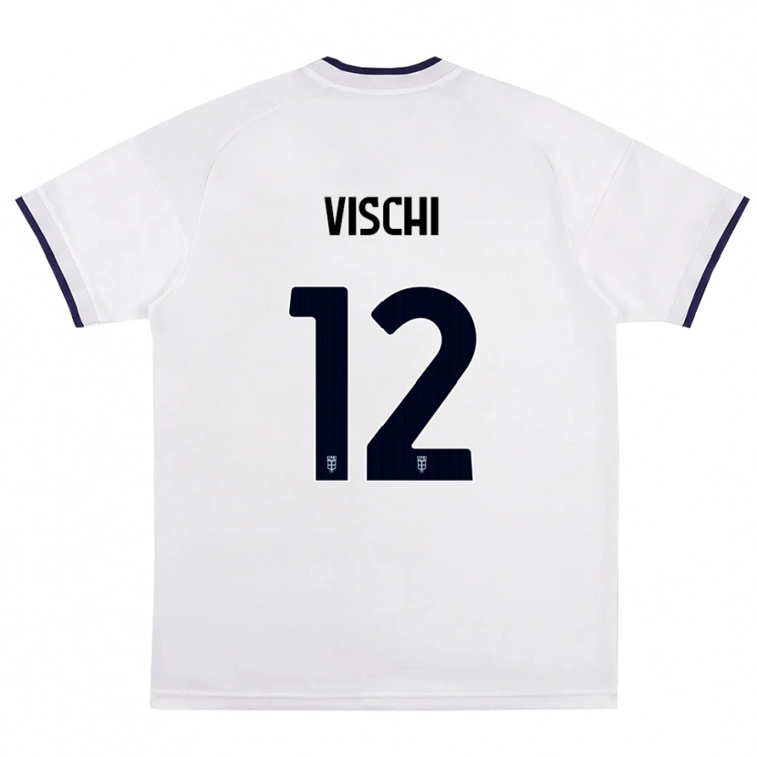 DanxenメンズTommaso Vischi#12ホワイト レッド ロイヤルブルーアウェイシャツ2026/27ジャージーユニフォーム