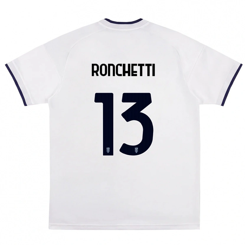 DanxenメンズFabio Ronchetti#13ホワイト レッド ロイヤルブルーアウェイシャツ2026/27ジャージーユニフォーム