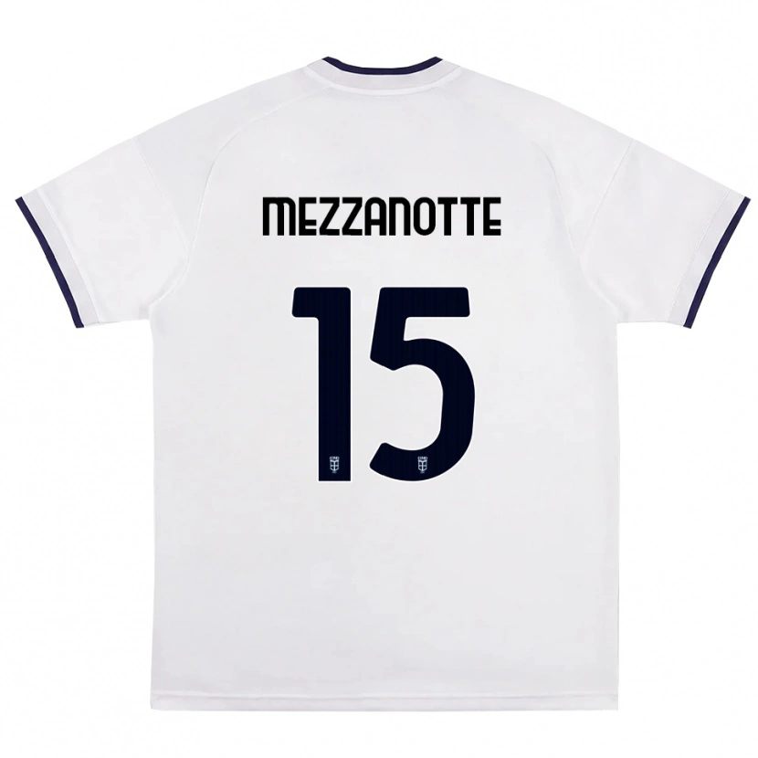 DanxenメンズDavide Mezzanotte#15ホワイト レッド ロイヤルブルーアウェイシャツ2026/27ジャージーユニフォーム