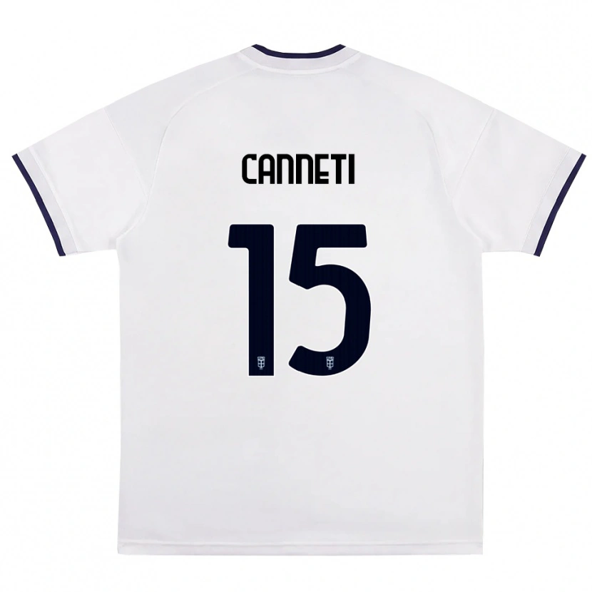 DanxenメンズIacopo Canneti#15ホワイト レッド ロイヤルブルーアウェイシャツ2026/27ジャージーユニフォーム