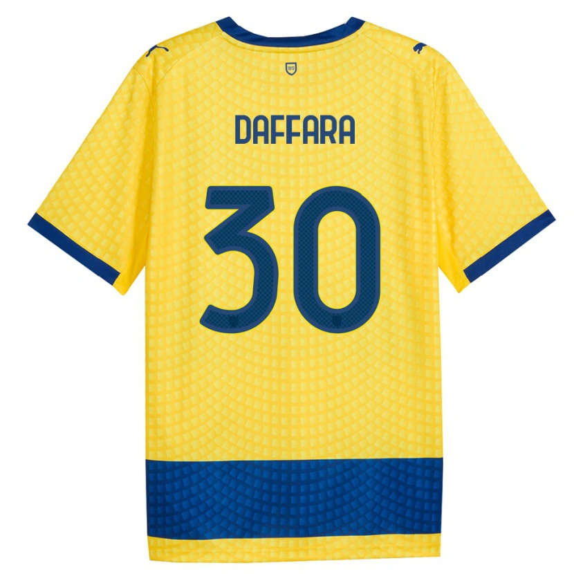 Danxenメンズジョバンニ・ダファーラ#30イエロー ブルー ブラックアウェイシャツ2026/27ジャージーユニフォーム