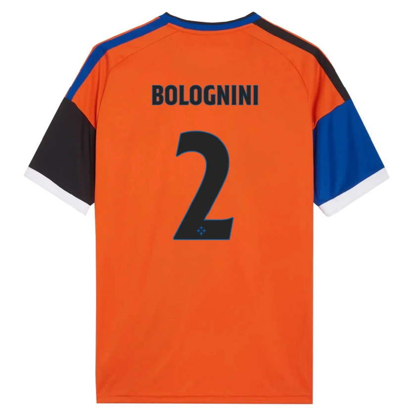 DanxenメンズAndrea Bolognini#2オレンジ ブルー ブラック ホワイトアウェイシャツ2026/27ジャージーユニフォーム
