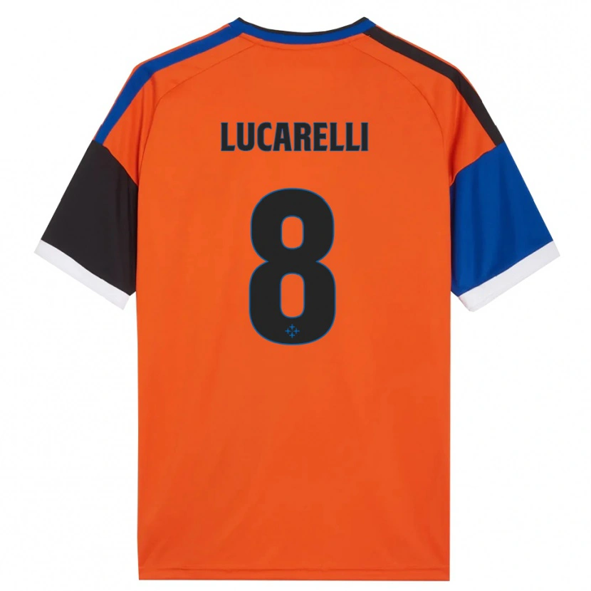 DanxenメンズLapo Lucarelli#8オレンジ ブルー ブラック ホワイトアウェイシャツ2026/27ジャージーユニフォーム