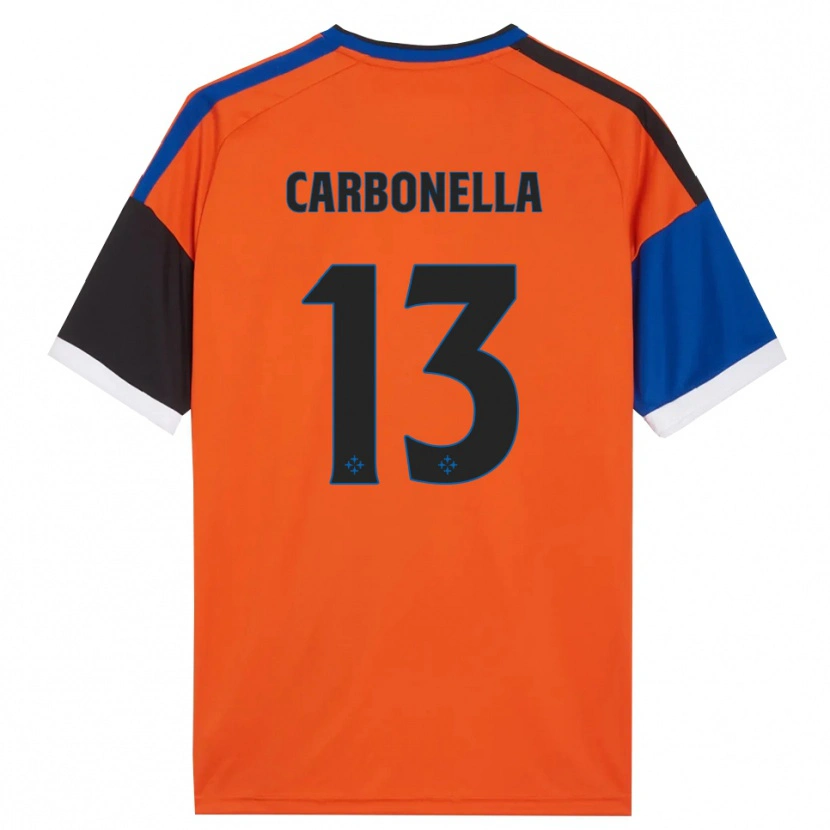 DanxenメンズFrancesco Carbonella#13オレンジ ブルー ブラック ホワイトアウェイシャツ2026/27ジャージーユニフォーム