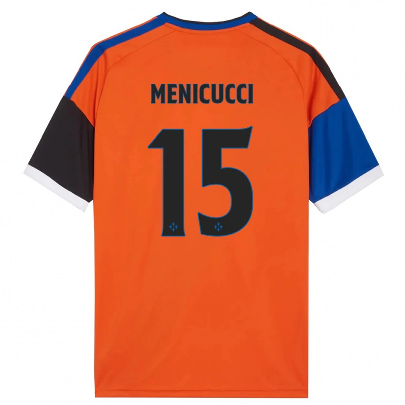 DanxenメンズEdoardo Menicucci#15オレンジ ブルー ブラック ホワイトアウェイシャツ2026/27ジャージーユニフォーム