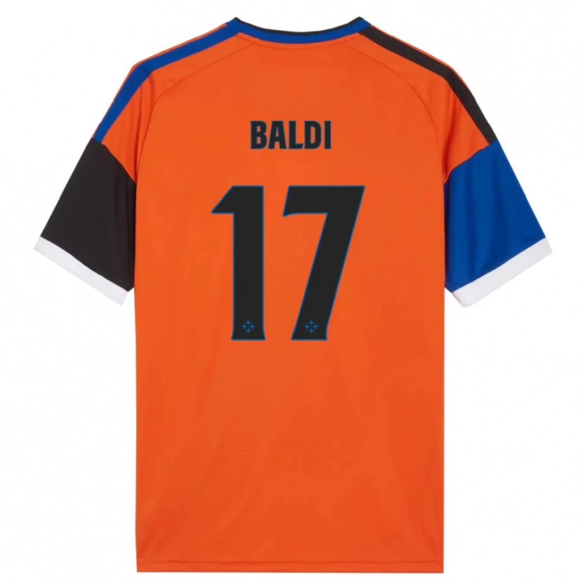 DanxenメンズAndrea Baldi#17オレンジ ブルー ブラック ホワイトアウェイシャツ2026/27ジャージーユニフォーム