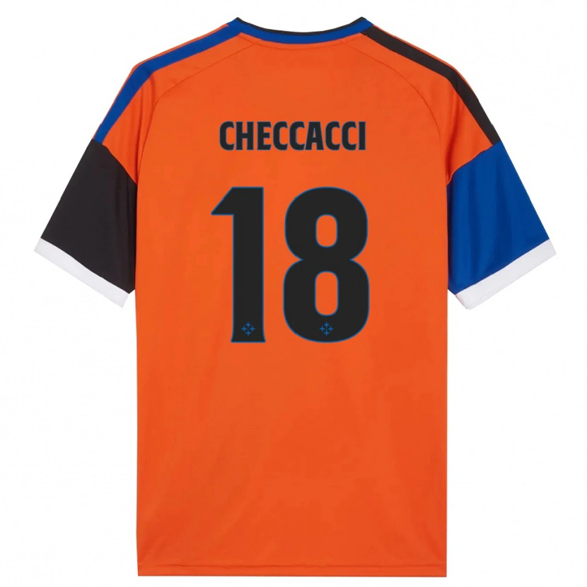 DanxenメンズFilippo Checcacci#18オレンジ ブルー ブラック ホワイトアウェイシャツ2026/27ジャージーユニフォーム