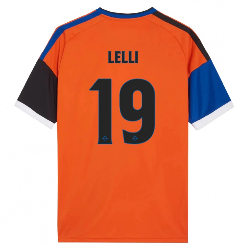 DanxenメンズRoberto Lelli#19オレンジ ブルー ブラック ホワイトアウェイシャツ2026/27ジャージーユニフォーム