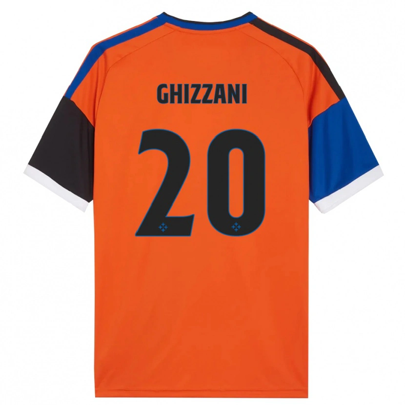 DanxenメンズLapo Ghizzani#20オレンジ ブルー ブラック ホワイトアウェイシャツ2026/27ジャージーユニフォーム