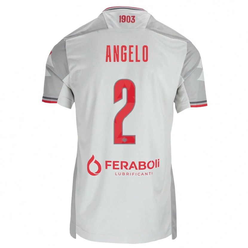 DanxenメンズAngelo Antonio Di Palma#2グレー ホワイト レッドアウェイシャツ2026/27ジャージーユニフォーム