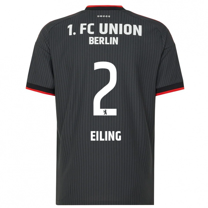 DanxenメンズPhillip Eiling#2ブラック ホワイトレッドアウェイシャツ2026/27ジャージーユニフォーム