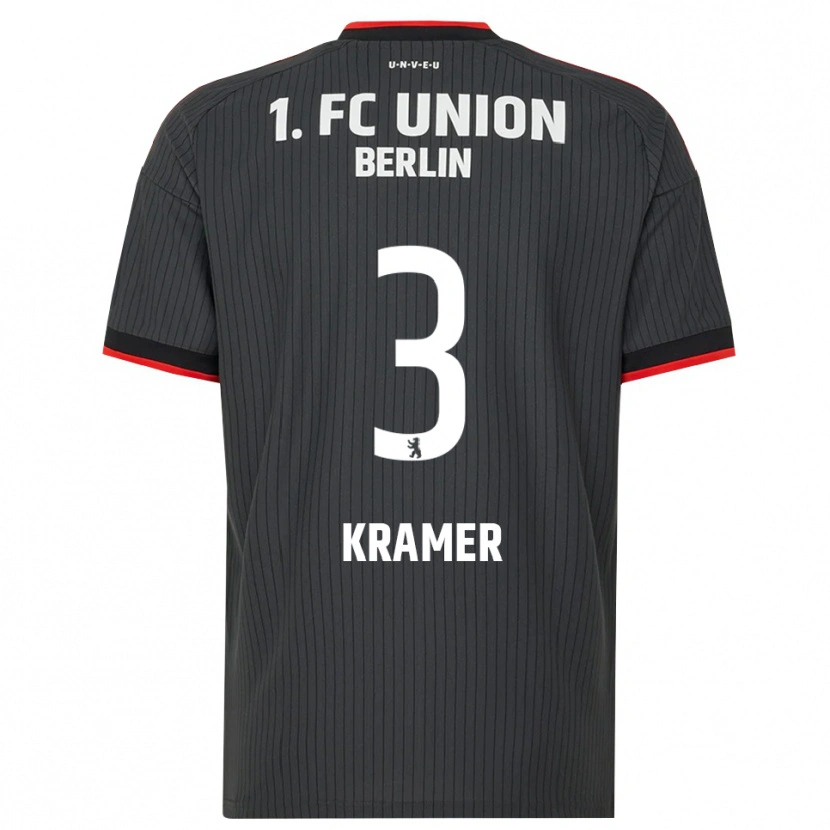 DanxenメンズCarlos Kramer#3ブラック ホワイトレッドアウェイシャツ2026/27ジャージーユニフォーム