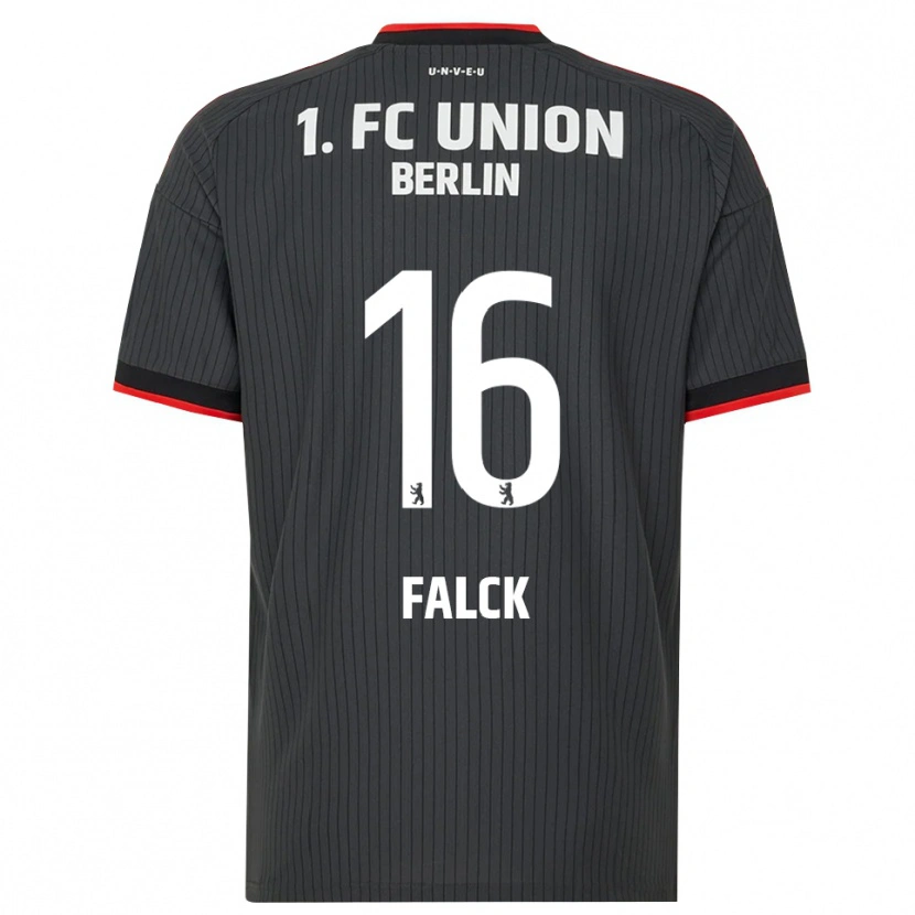 DanxenメンズJohan Falck#16ブラック ホワイトレッドアウェイシャツ2026/27ジャージーユニフォーム