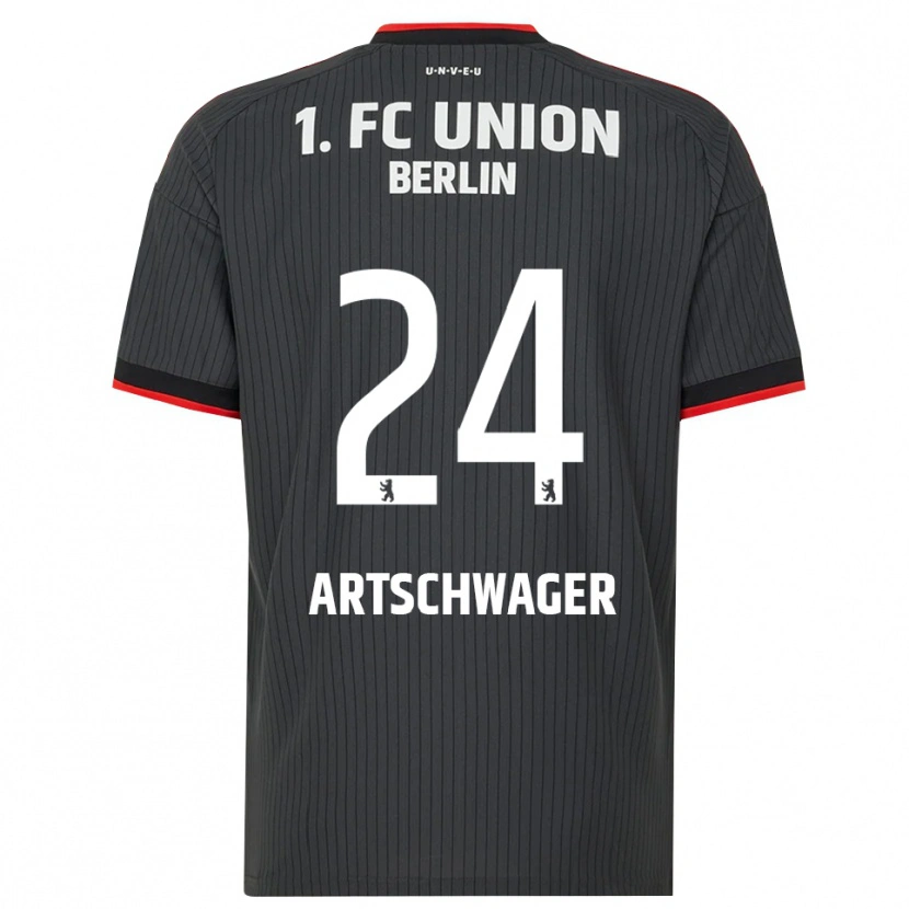 DanxenメンズFinn Artschwager#24ブラック ホワイトレッドアウェイシャツ2026/27ジャージーユニフォーム