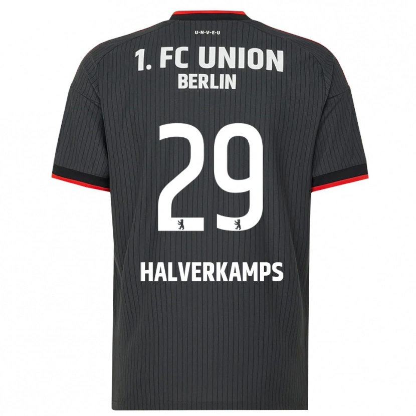 DanxenメンズAntonia Halverkamps#29ブラック ホワイトレッドアウェイシャツ2026/27ジャージーユニフォーム