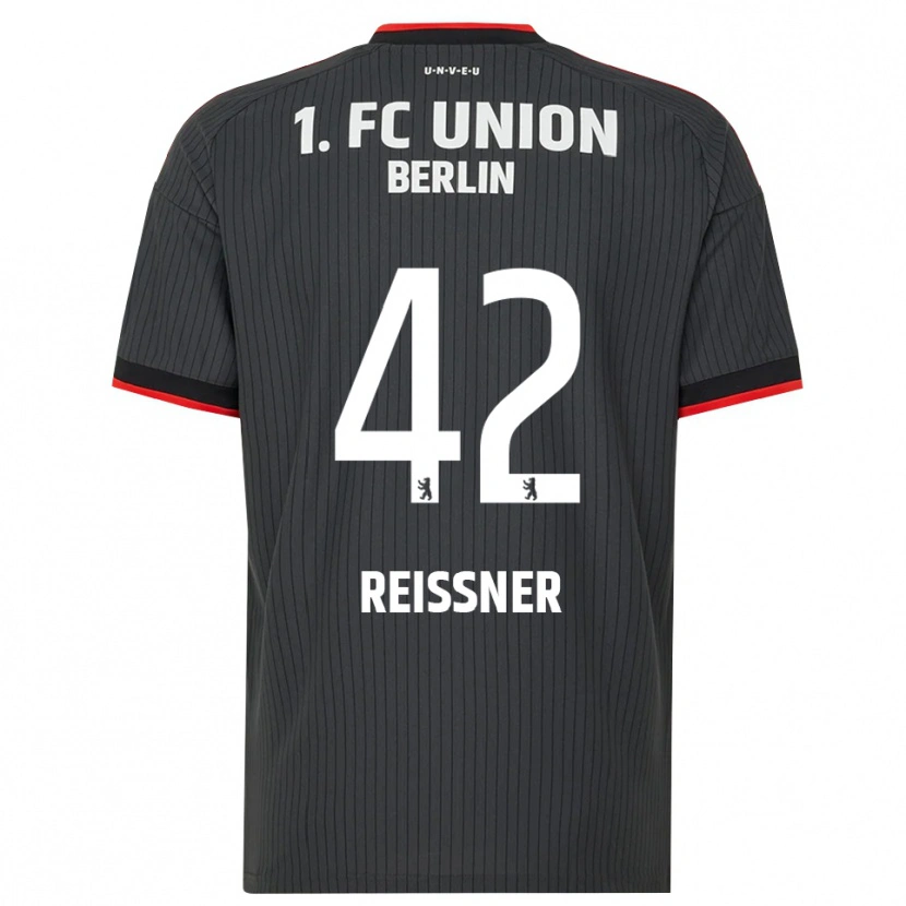 DanxenメンズNaika Reissner#42ブラック ホワイトレッドアウェイシャツ2026/27ジャージーユニフォーム