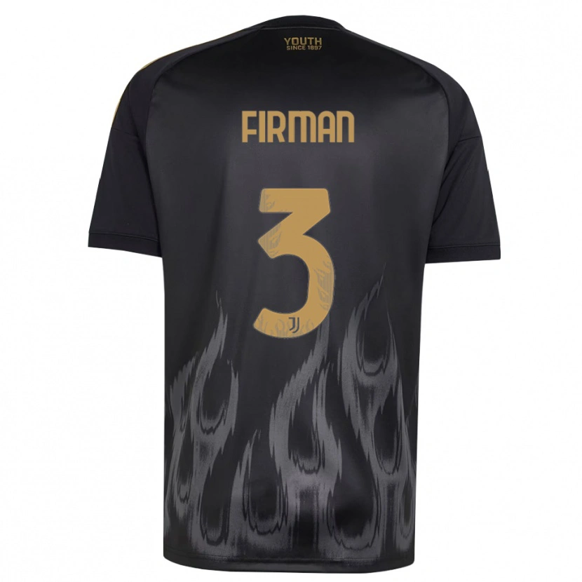 Danxenメンズアンドリー・ファーマン#3ブラック ブラウンサードユニフォームシャツ2026/27ジャージーユニフォーム