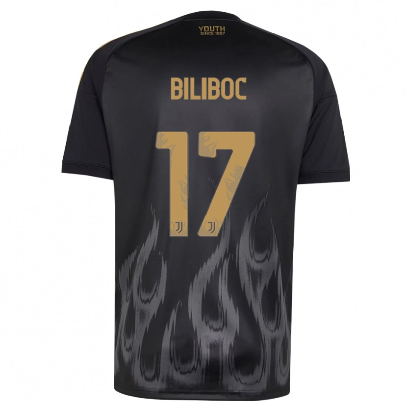 DanxenメンズLorenzo Biliboc#17ブラック ブラウンサードユニフォームシャツ2026/27ジャージーユニフォーム