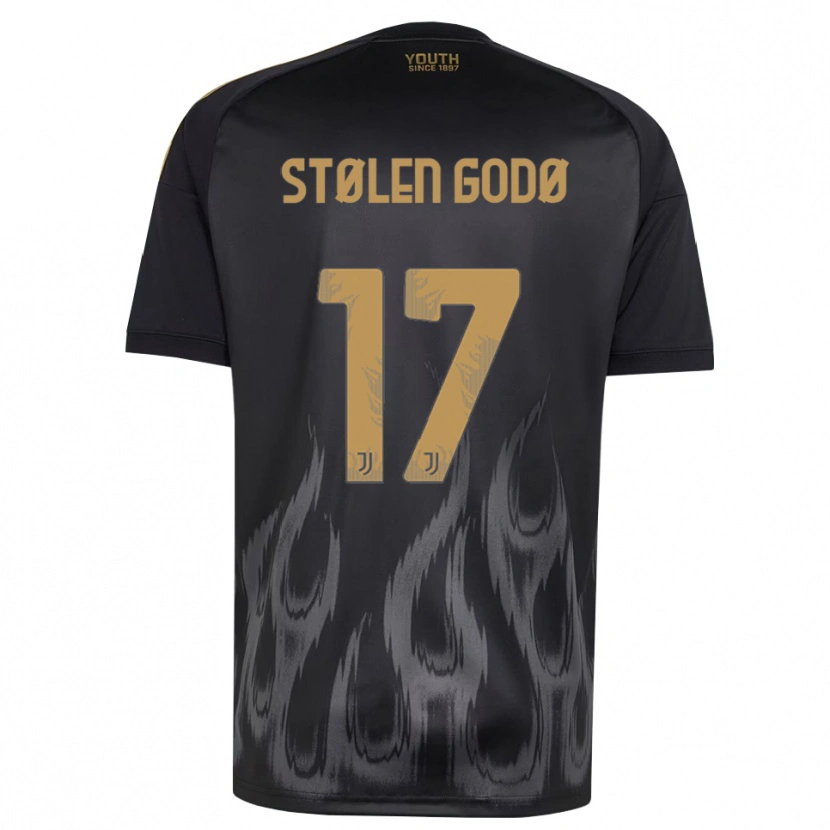 DanxenメンズEmma Stølen Godø#17ブラック ブラウンサードユニフォームシャツ2026/27ジャージーユニフォーム