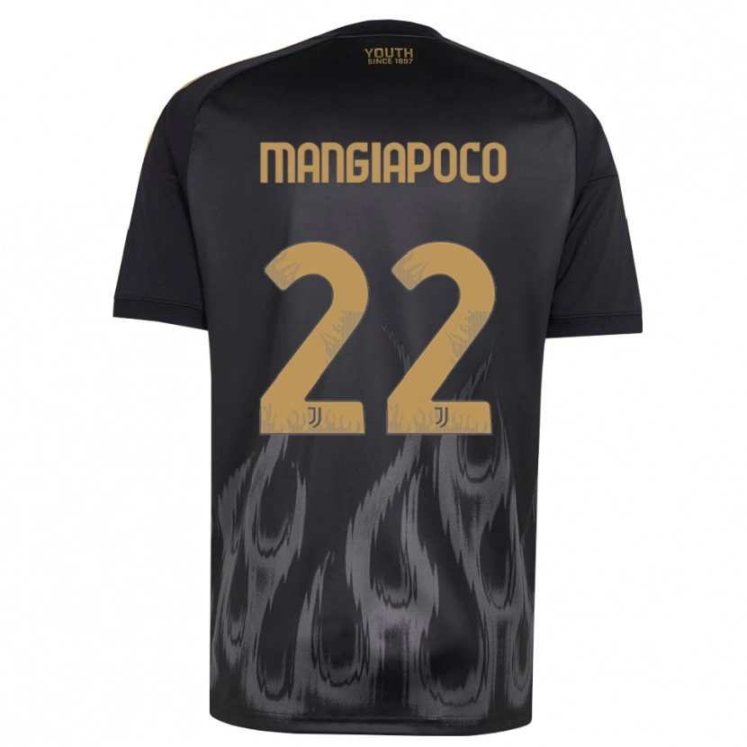 DanxenメンズStefano Mangiapoco#22ブラック ブラウンサードユニフォームシャツ2026/27ジャージーユニフォーム