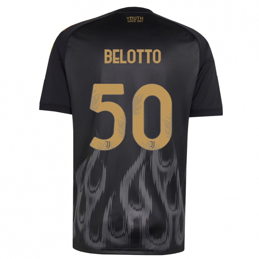 DanxenメンズSoledad Belotto#50ブラック ブラウンサードユニフォームシャツ2026/27ジャージーユニフォーム