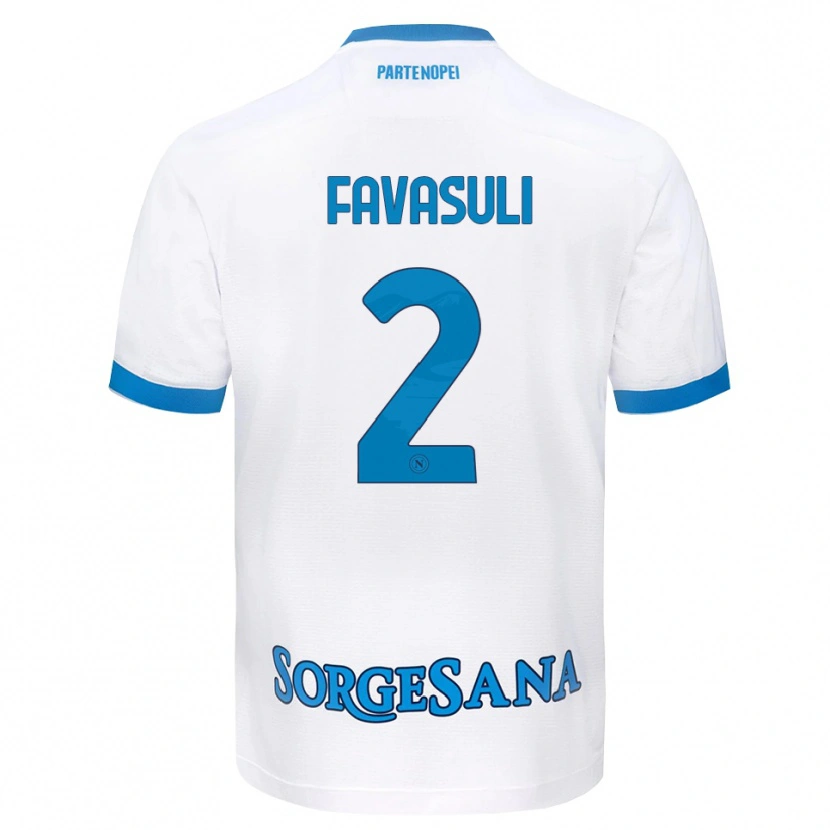 DanxenメンズCostantino Favasuli#2ホワイト スカイブルーアウェイシャツ2026/27ジャージーユニフォーム
