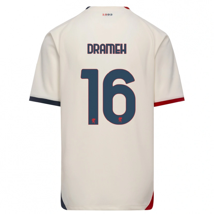 Danxenレディースコーディー・ドラメー#16オフホワイト レッドアウェイシャツ2026/27ジャージーユニフォーム
