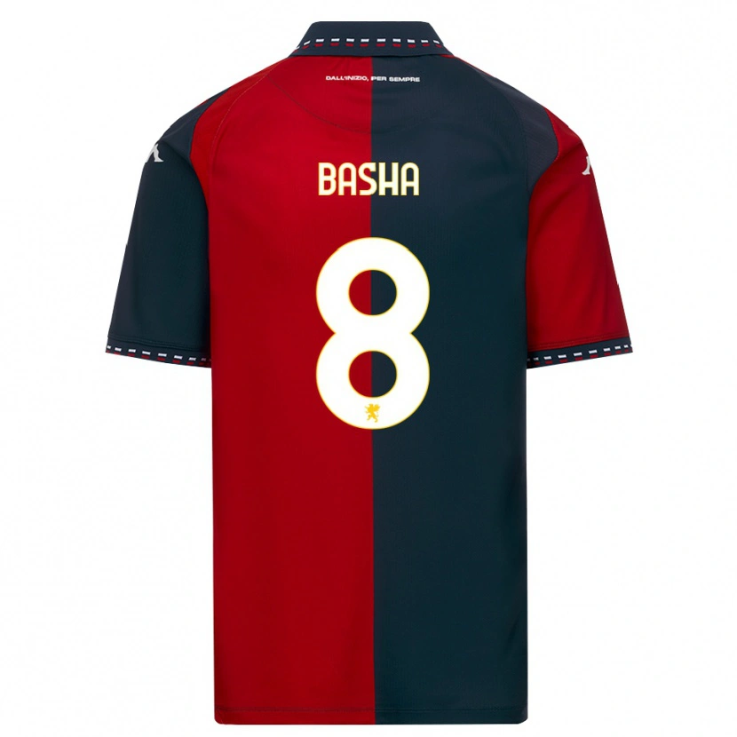 DanxenレディースKlevis Basha#8レッド ブラック ホワイトホームシャツ2026/27ジャージーユニフォーム